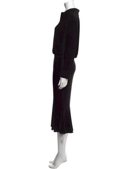 Norma Kamali Printed Midi Length Dress