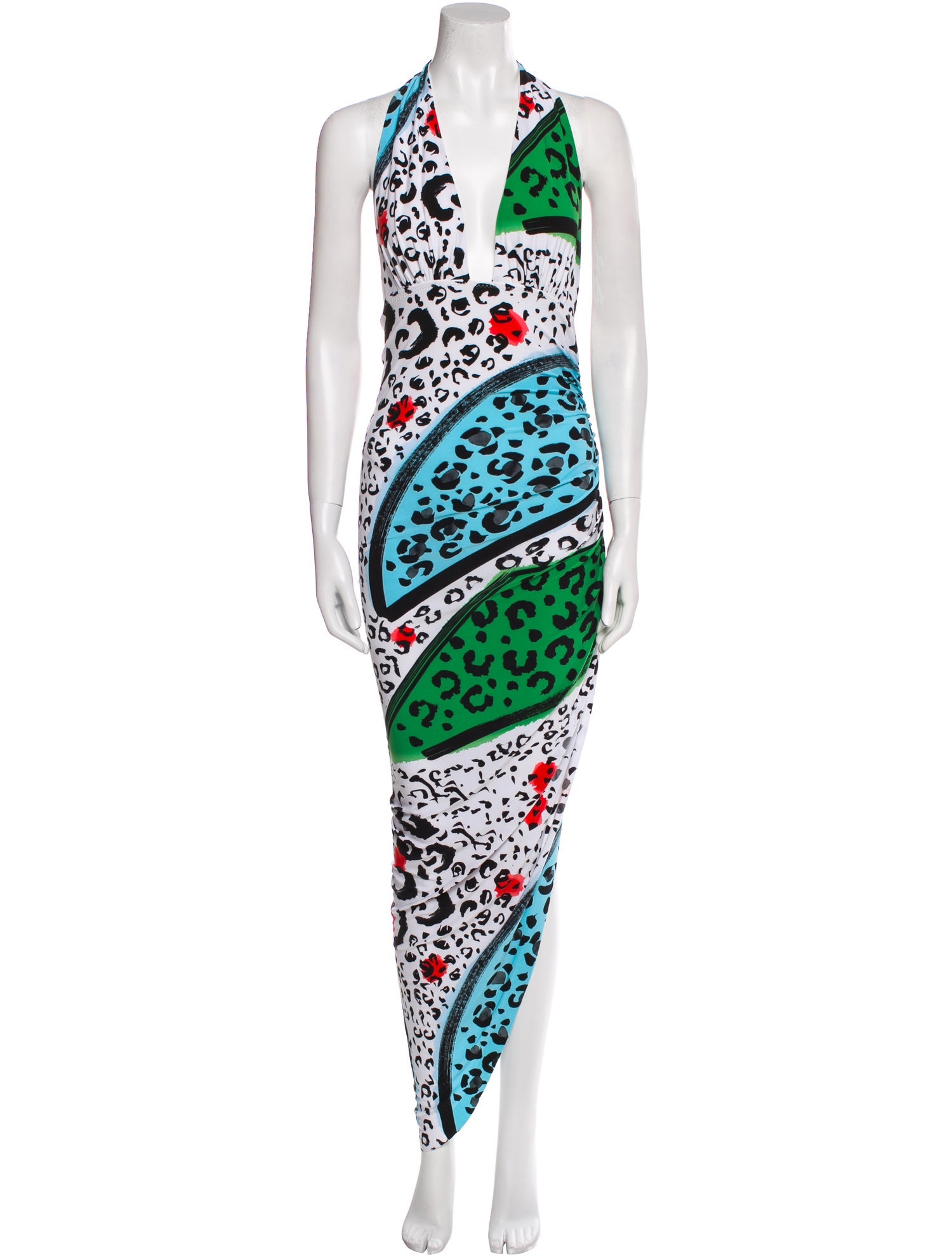 Norma Kamali Printed Long Dress