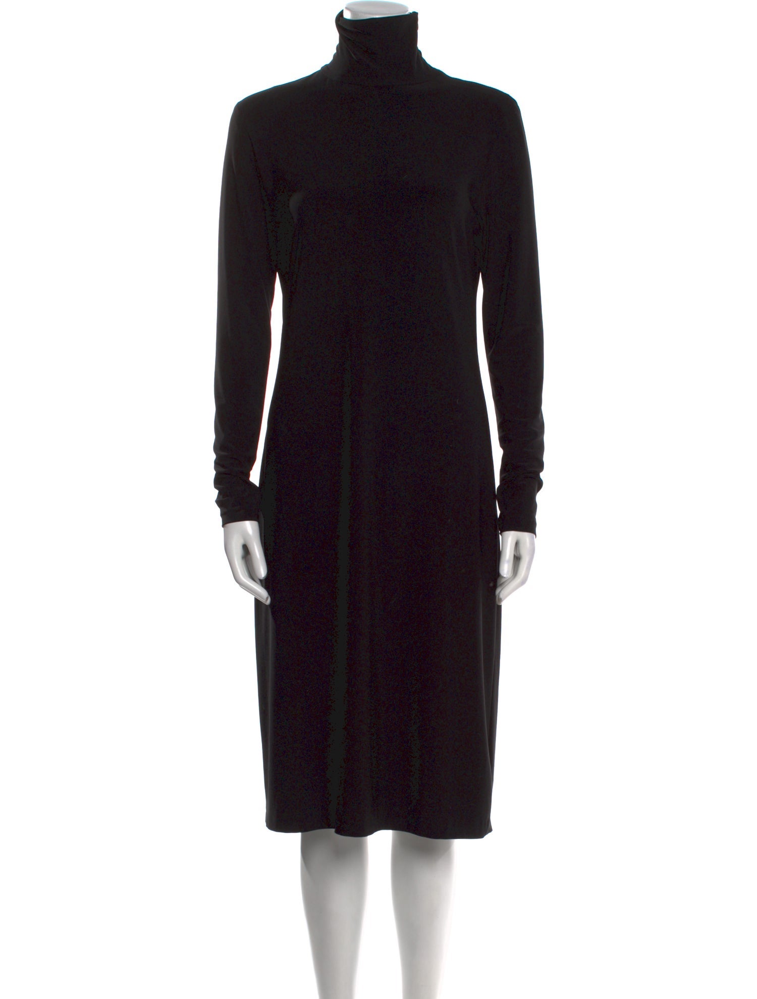 Norma Kamali Turtleneck Midi Length Dress
