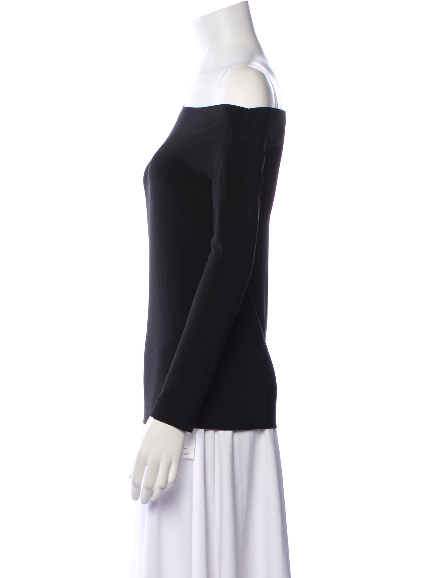 Norma Kamali Asymmetrical Long Sleeve Top