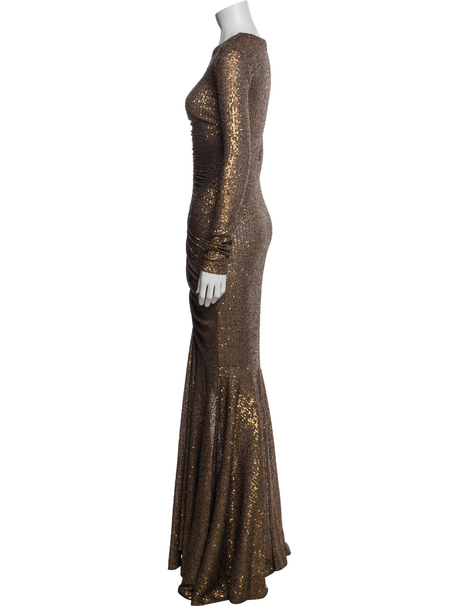 Norma Kamali V-Neck Long Dress