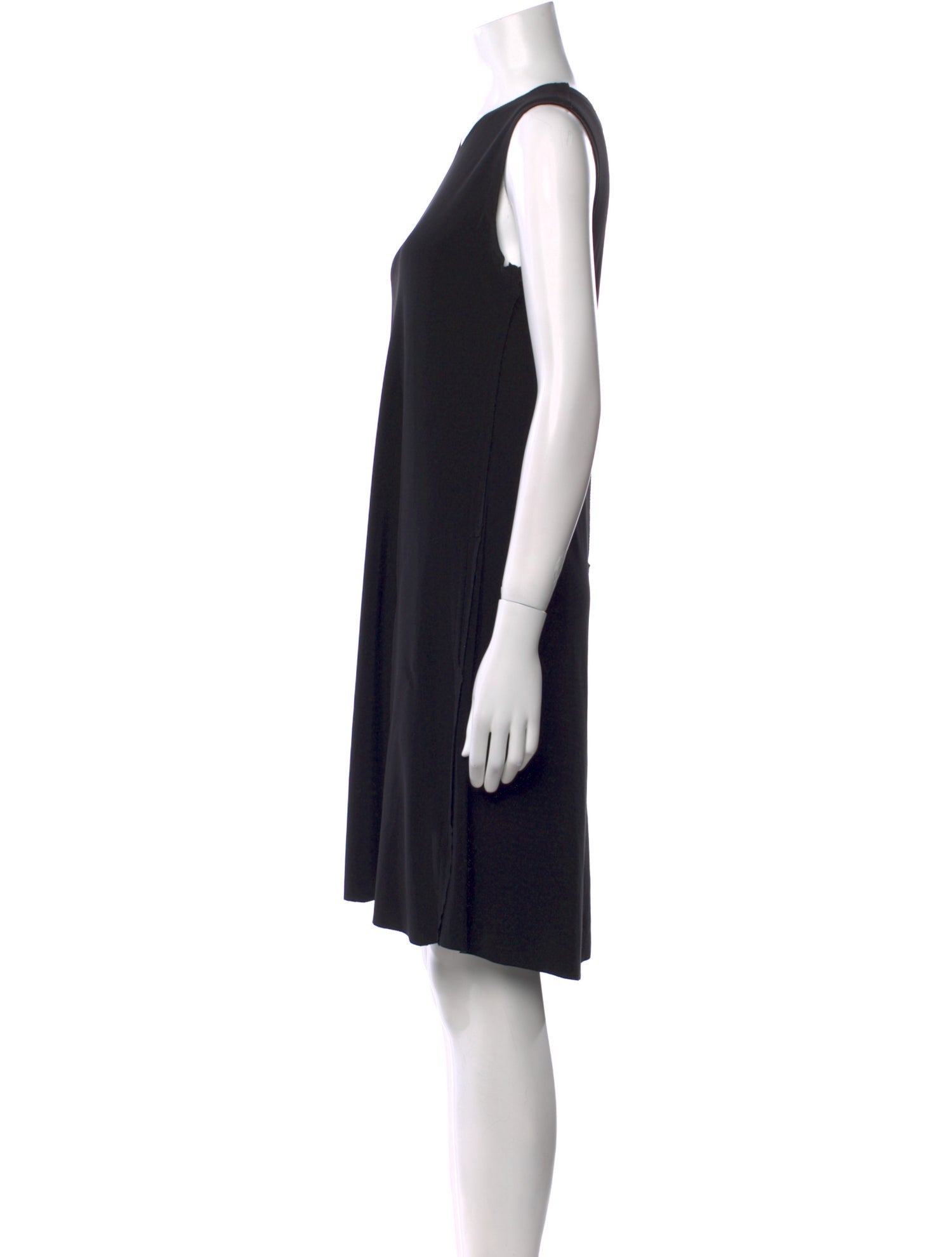 Norma Kamali Crew Neck Knee-Length Dress