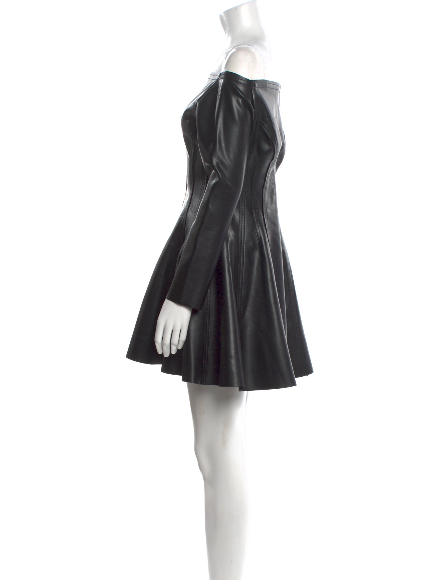 Norma Kamali Off-The-Shoulder Mini Dress