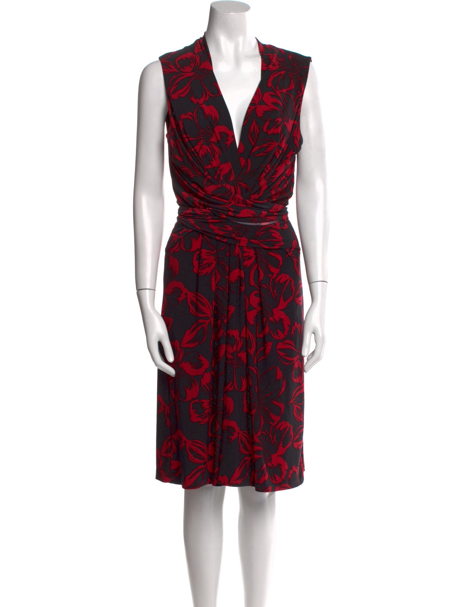Norma Kamali Printed Knee-Length Dress