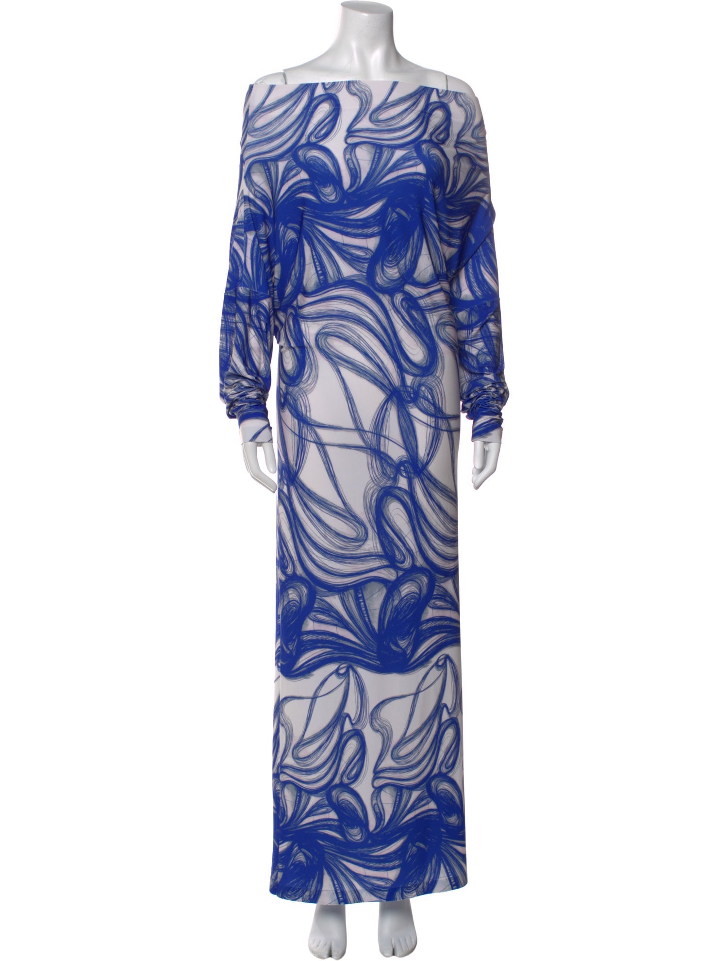 Norma Kamali Printed Long Dress