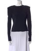 Norma Kamali Bateau Neckline Long Sleeve Top