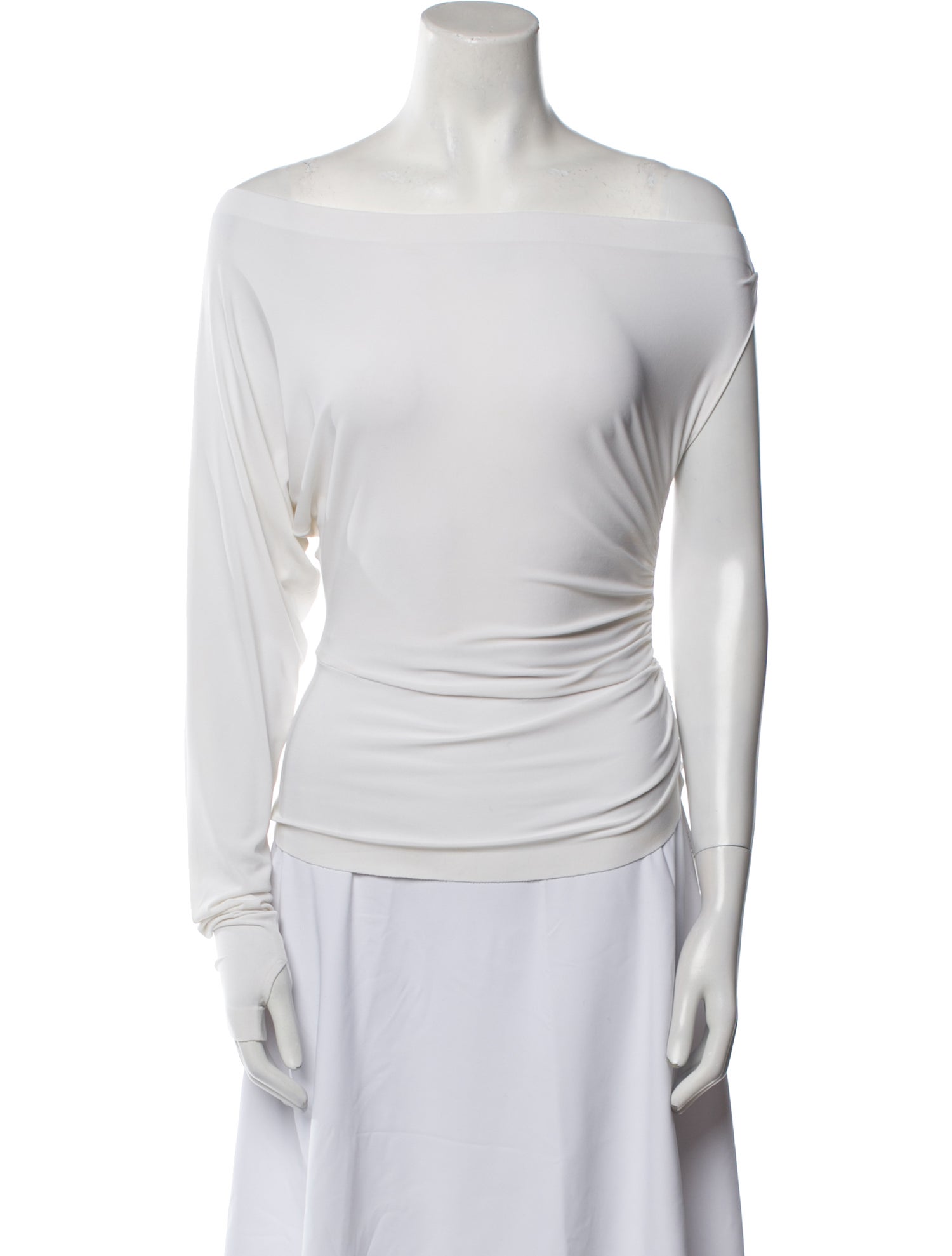 Norma Kamali Bateau Neckline Sleeveless Top