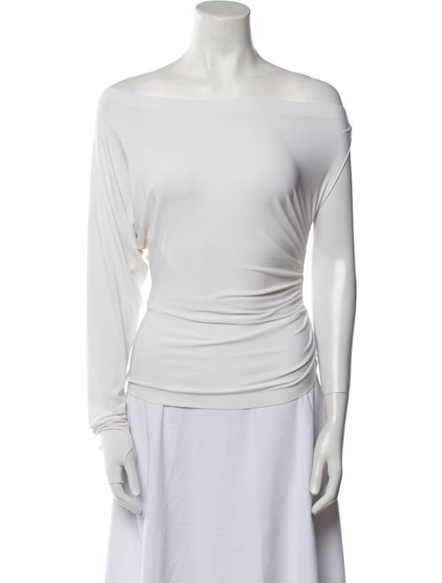 Norma Kamali Bateau Neckline Sleeveless Top