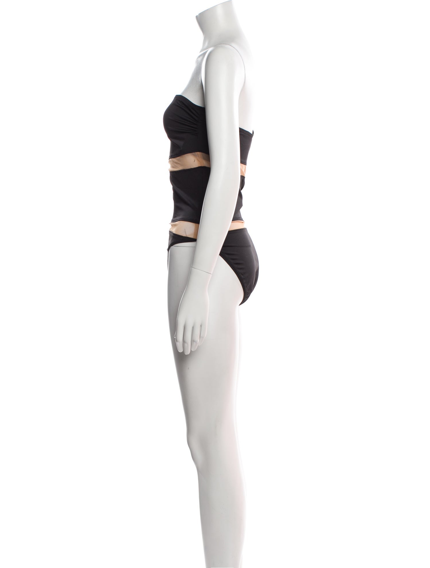 Norma Kamali Mesh Accents One-Piece w/ Tags