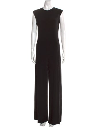 Norma Kamali Crew Neck Jumpsuit