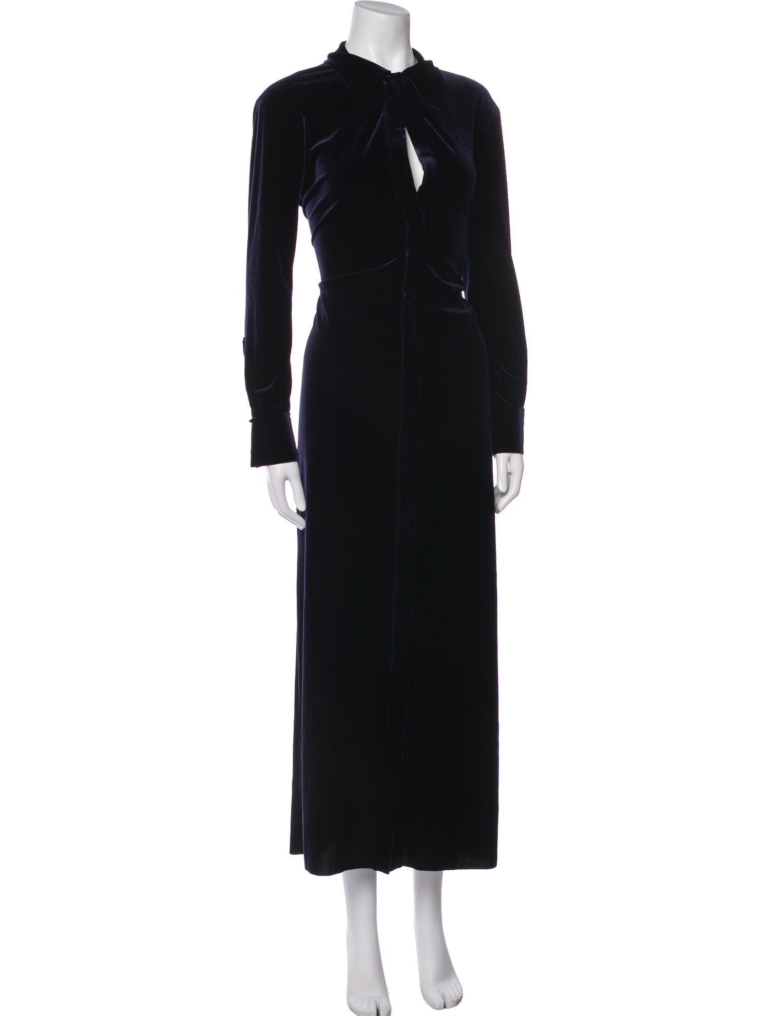 Norma Kamali Mock Neck Long Dress