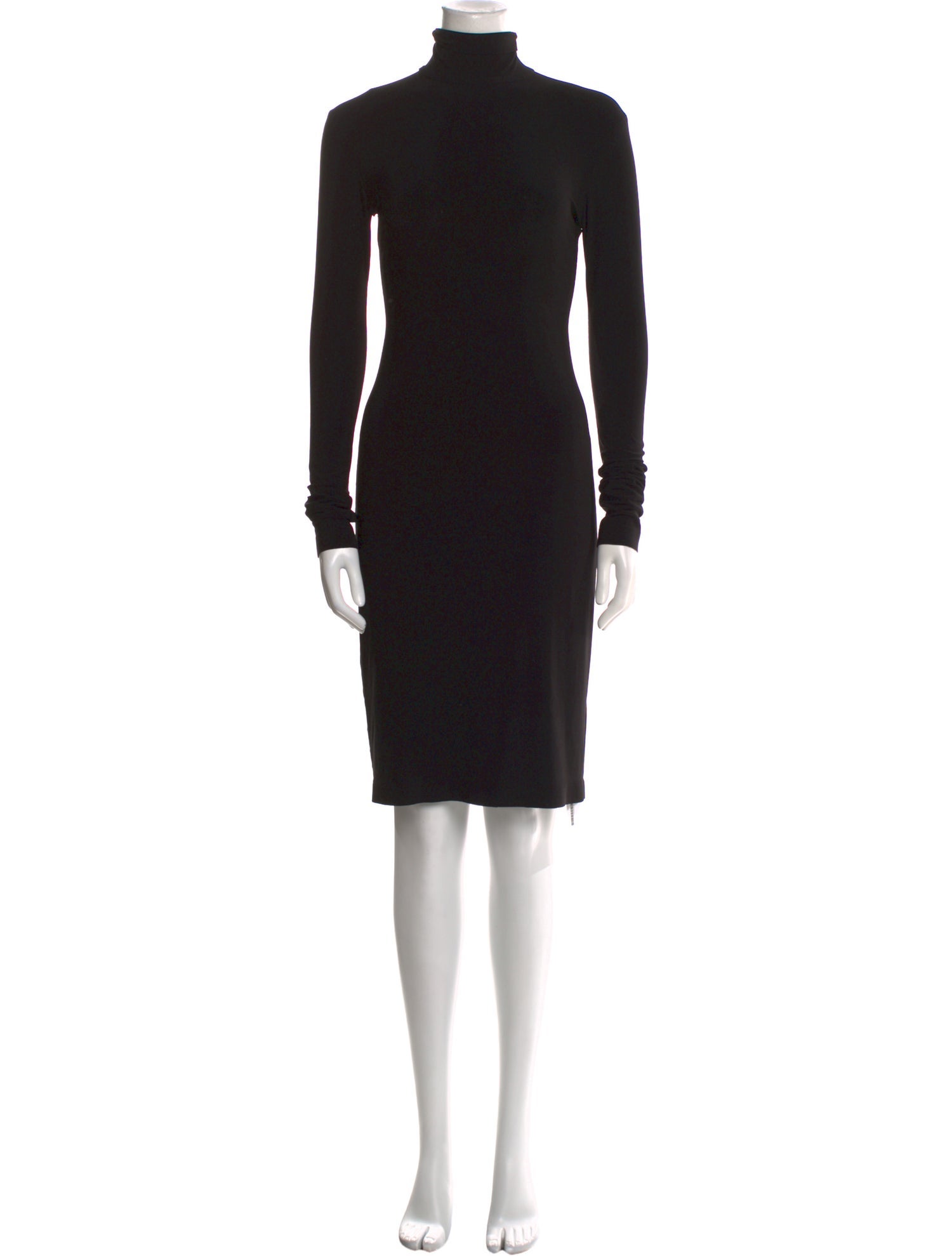Norma Kamali Turtleneck Knee-Length Dress
