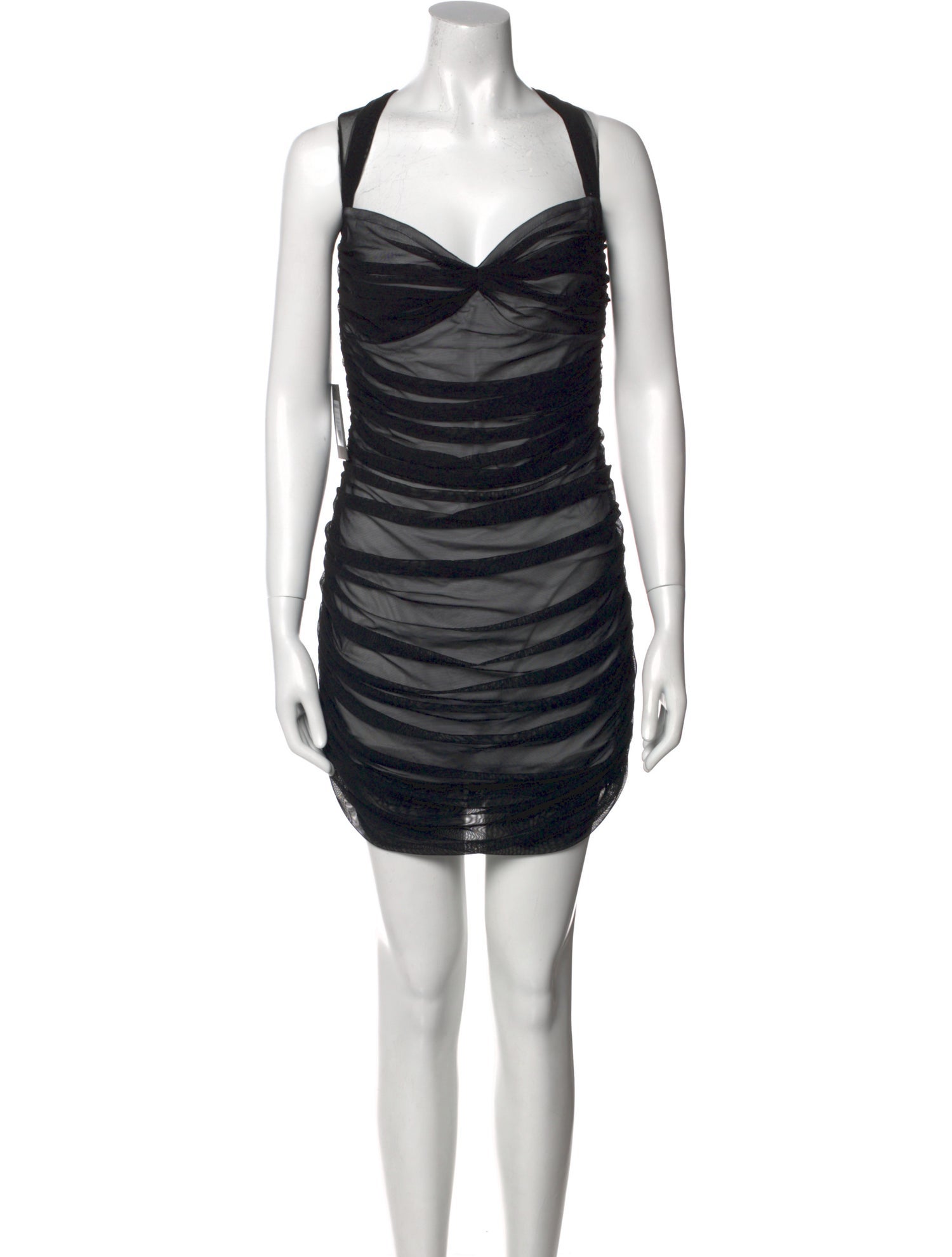 Norma Kamali Square Neckline Mini Dress