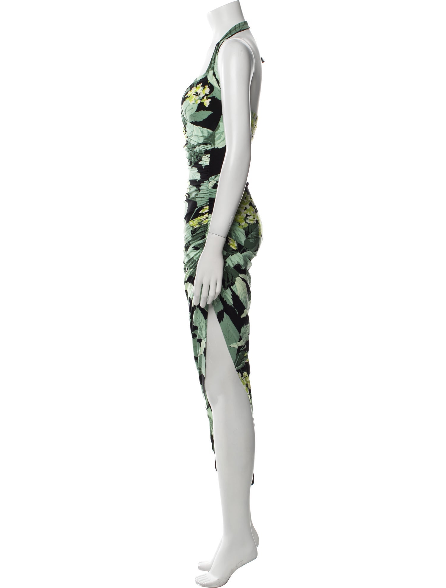 Norma Kamali Floral Print Long Dress w/ Tags