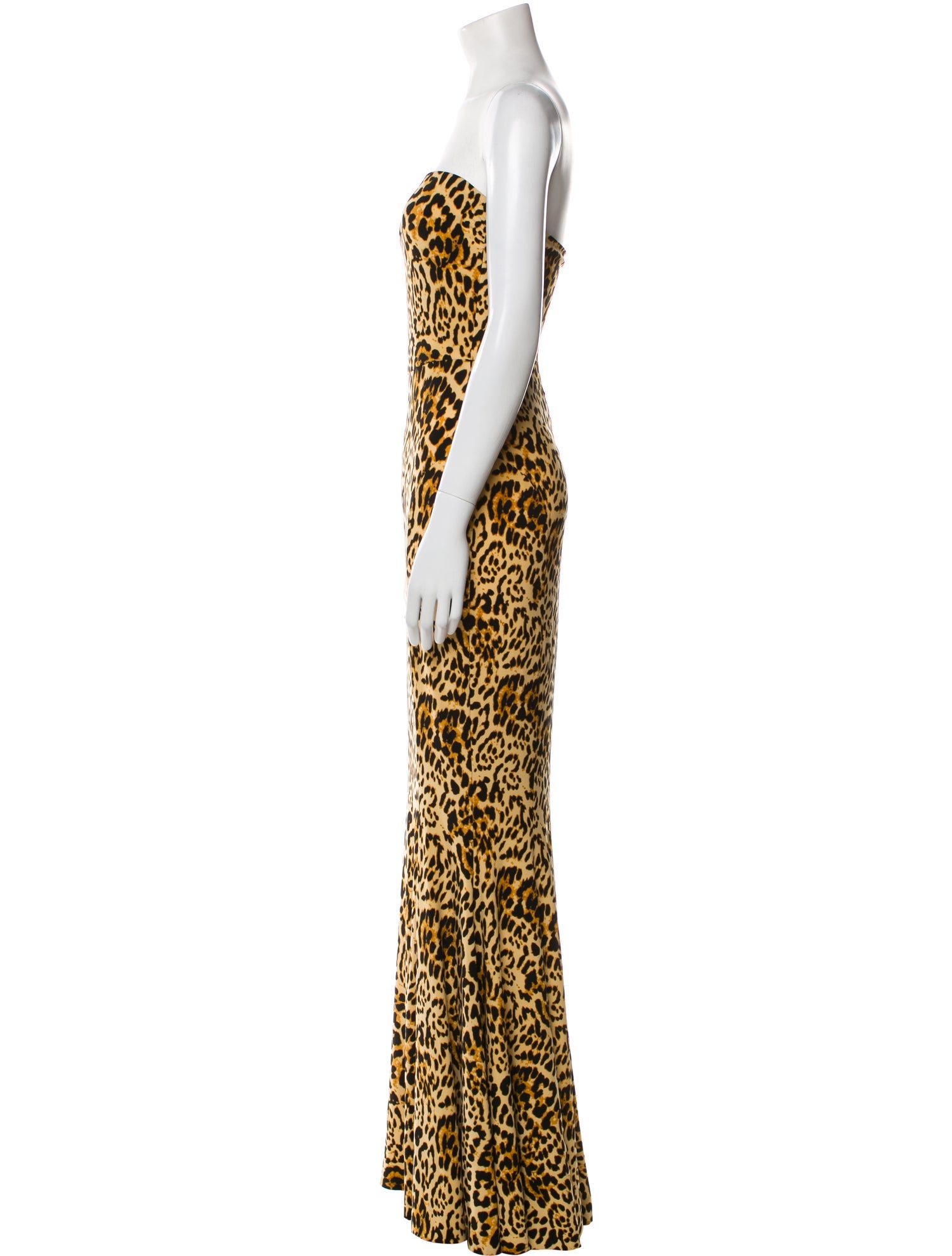 Norma Kamali Animal Print Long Dress