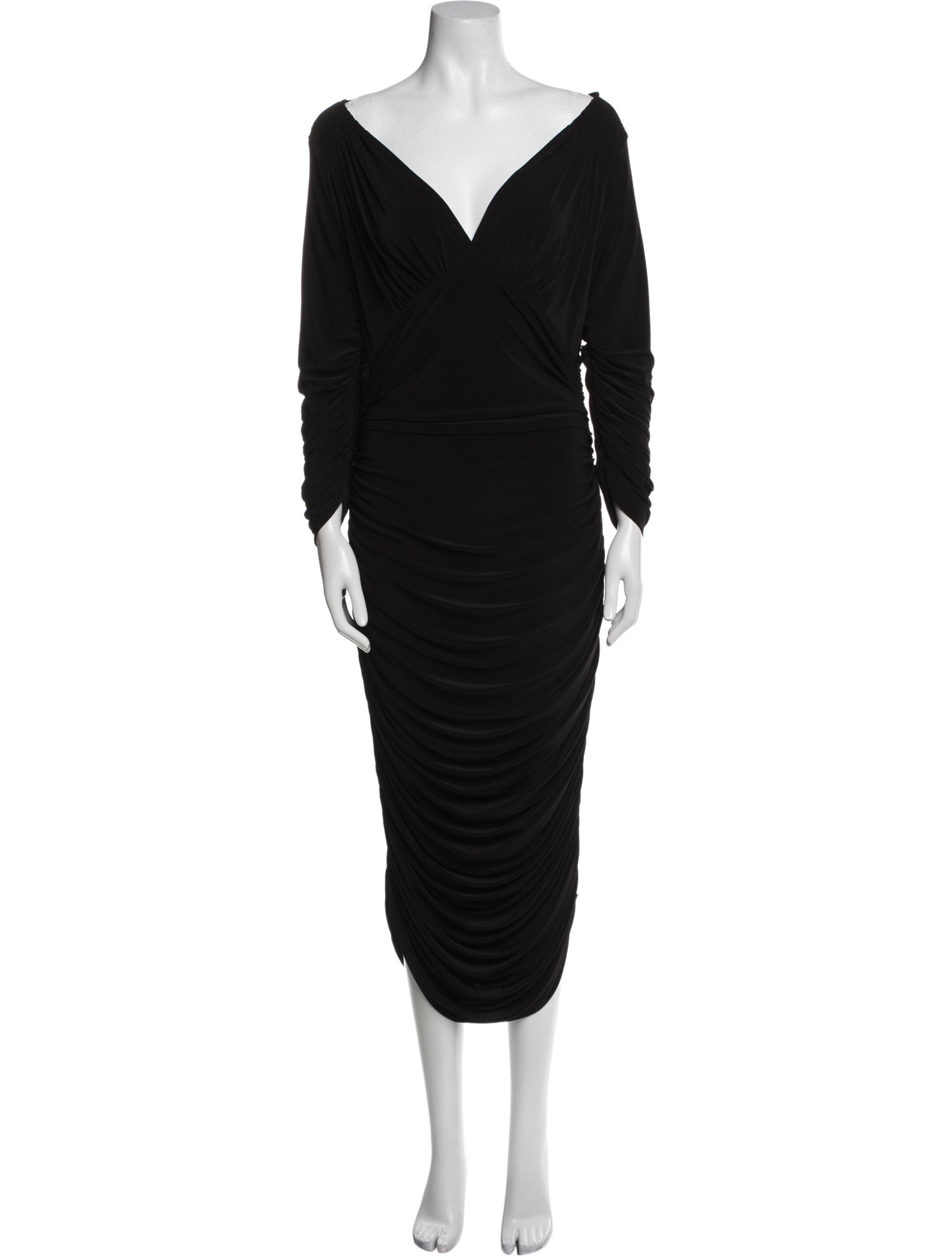 Norma Kamali Cowl Neck Long Dress