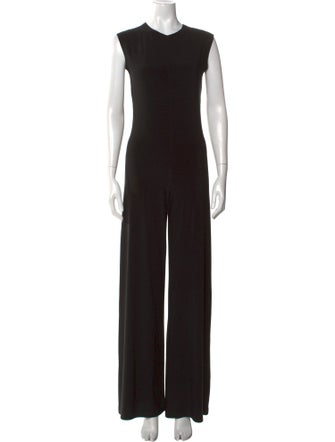 Norma Kamali Crew Neck Jumpsuit
