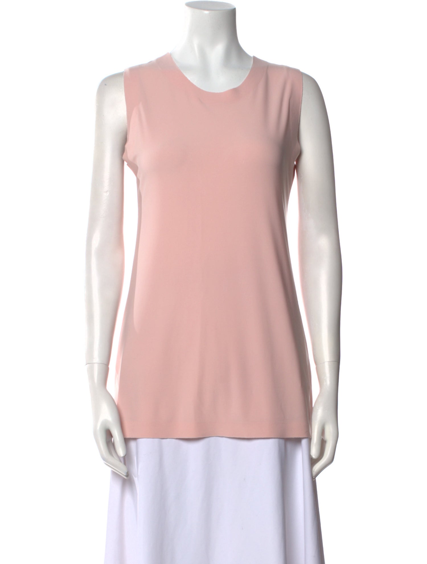 Norma Kamali Scoop Neck Sleeveless Top