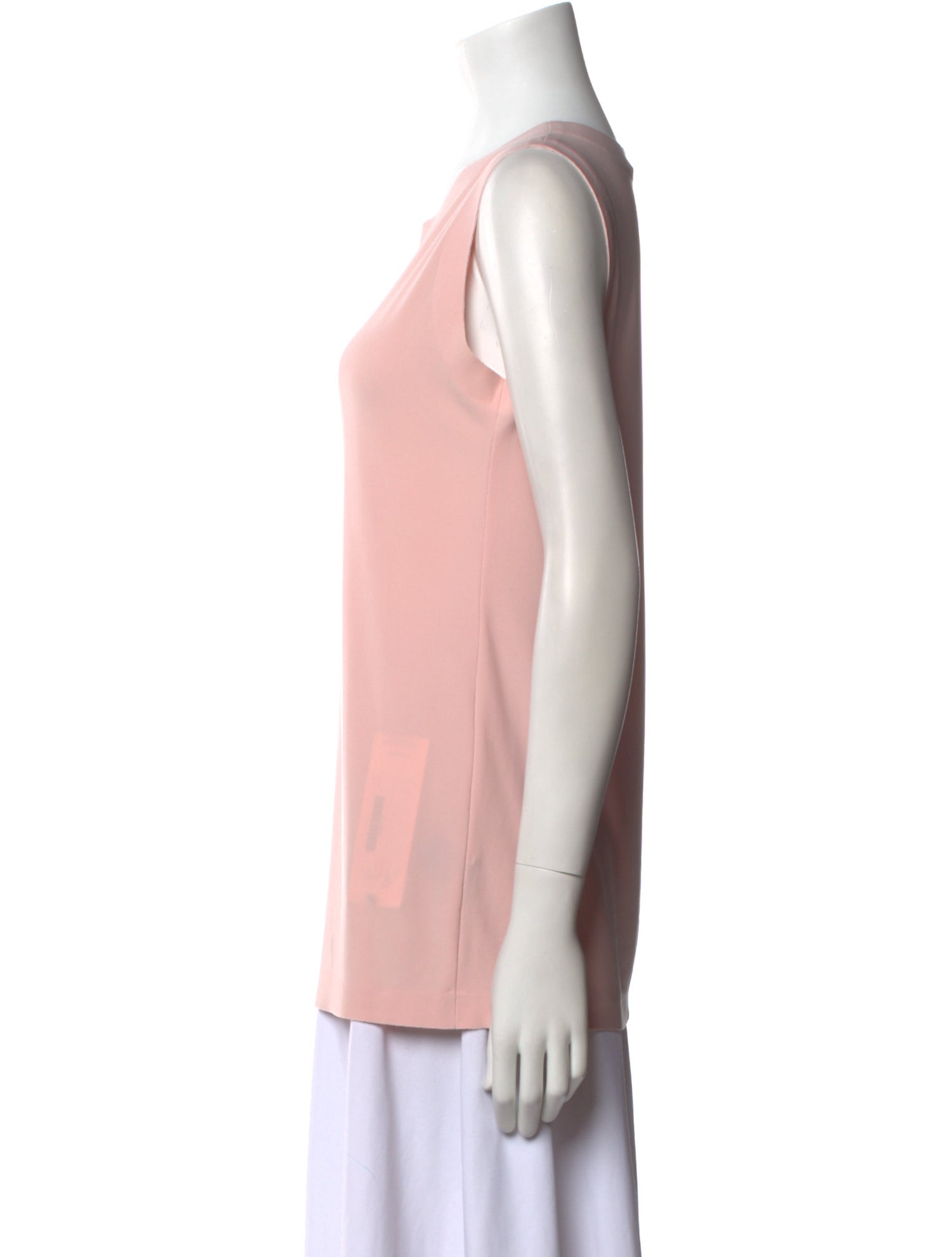 Norma Kamali Scoop Neck Sleeveless Top