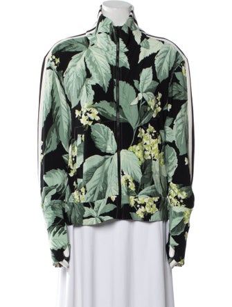 Norma Kamali Floral Print Utility Jacket