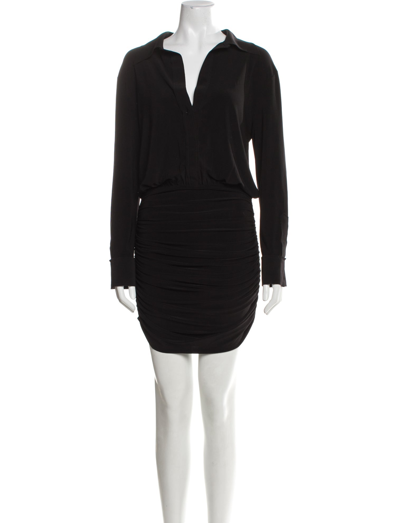 Norma Kamali Cowl Neck Knee-Length Dress