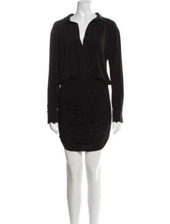 Norma Kamali Cowl Neck Knee-Length Dress