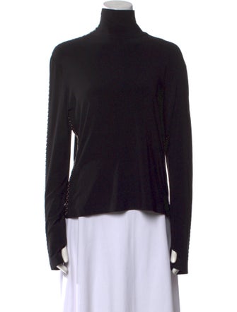 Norma Kamali Turtleneck Long Sleeve Top