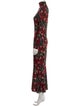Norma Kamali Floral Print Long Dress