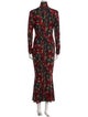 Norma Kamali Floral Print Long Dress