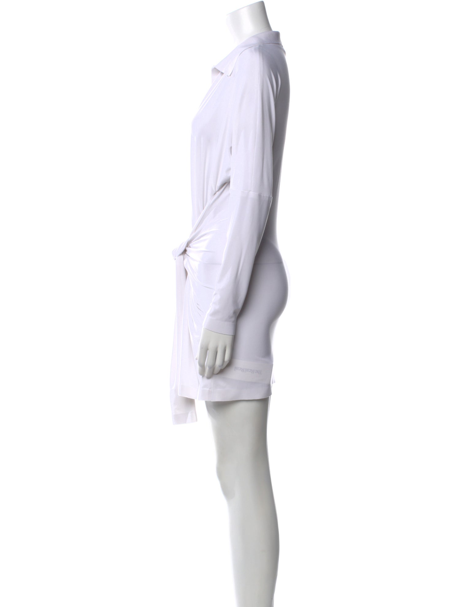 Norma Kamali V-Neck Mini Dress