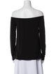 Norma Kamali Off-The-Shoulder Long Sleeve Top