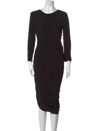 Norma Kamali Scoop Neck Long Dress