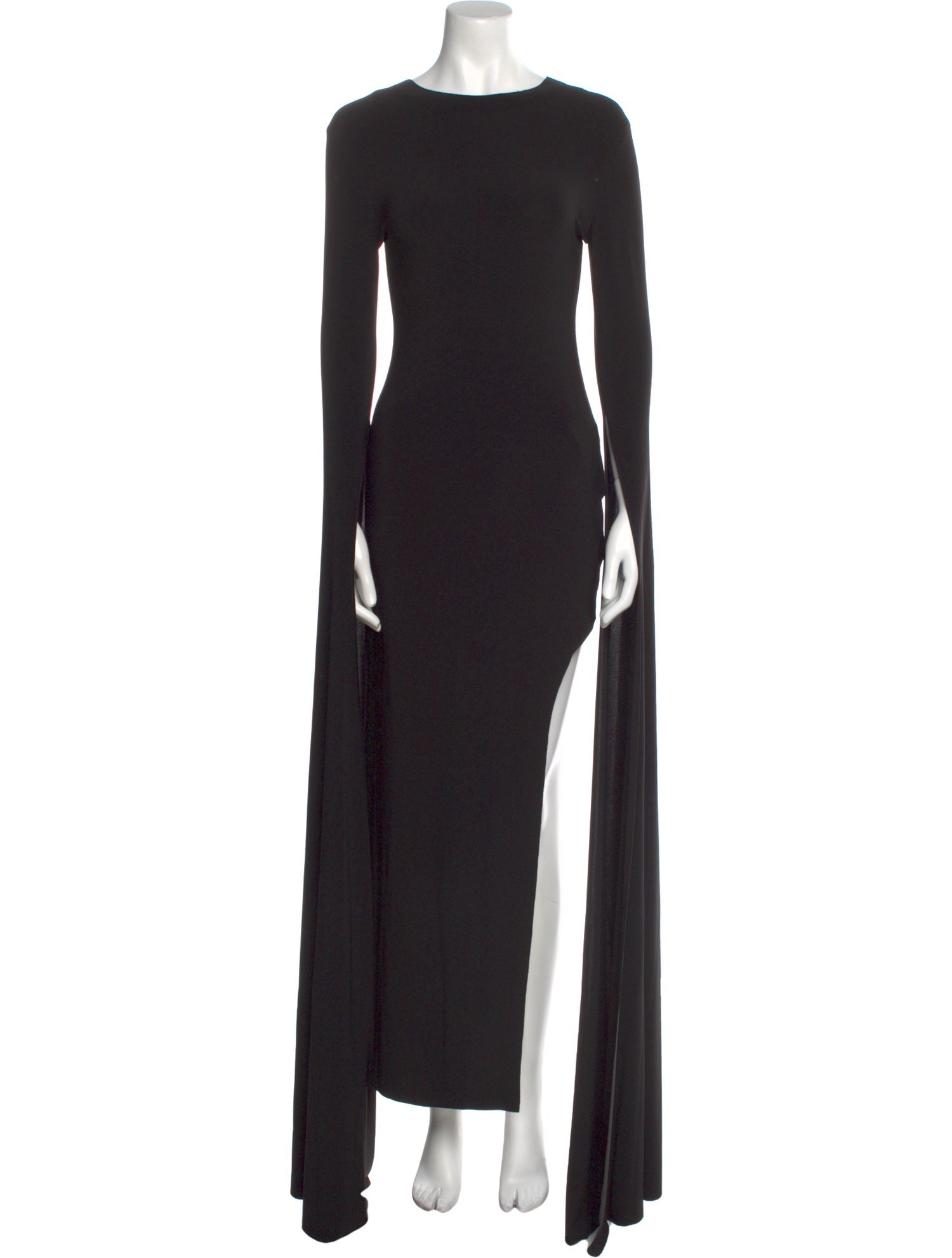 Norma Kamali Crew Neck Midi Length Dress