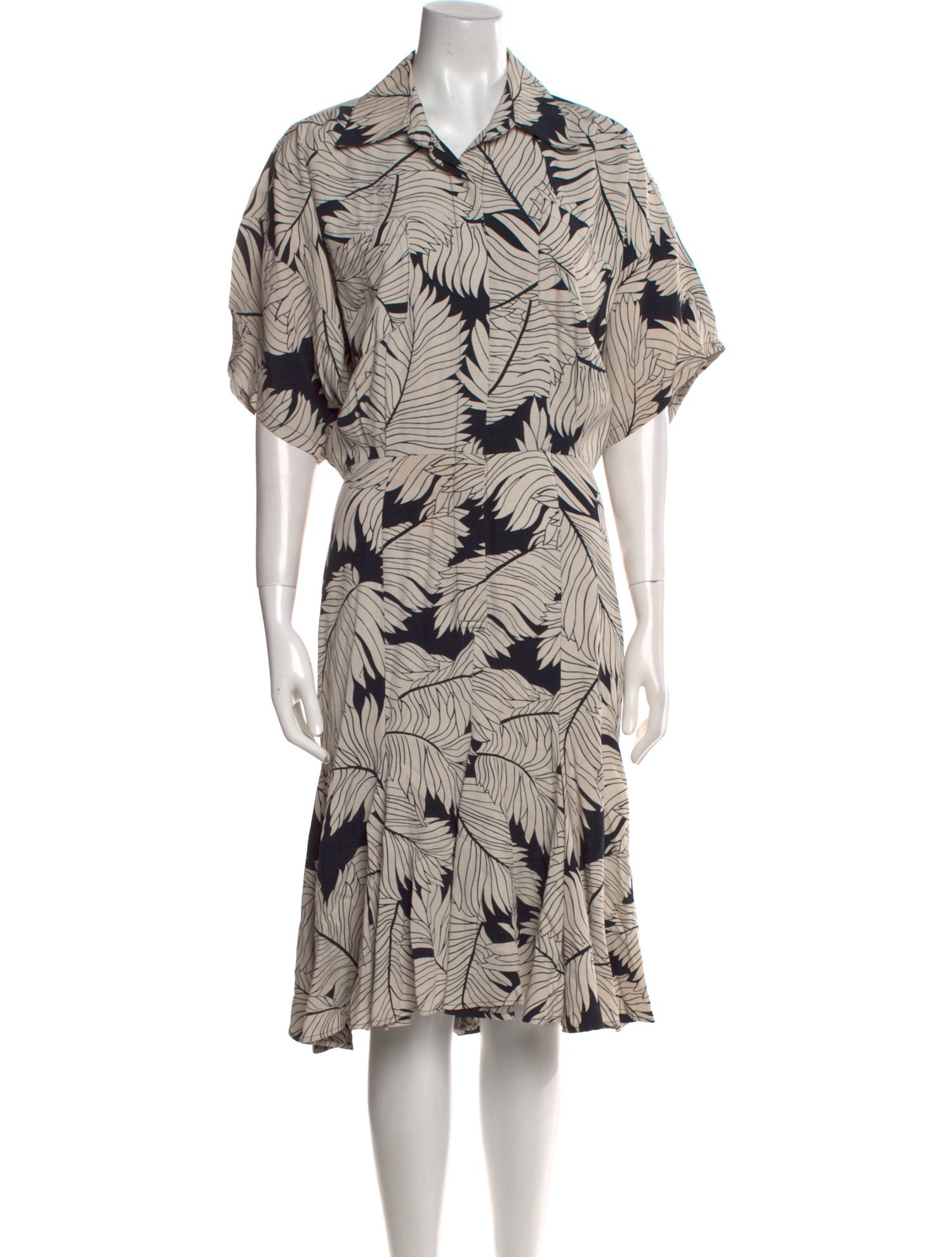 Norma Kamali Printed Knee-Length Dress