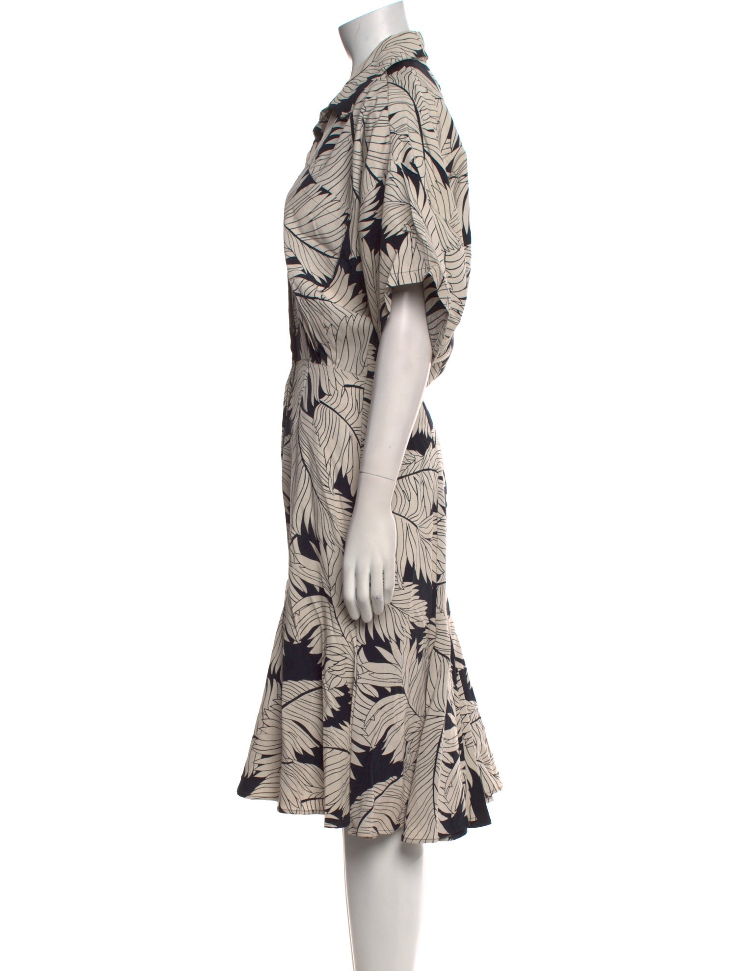Norma Kamali Printed Knee-Length Dress