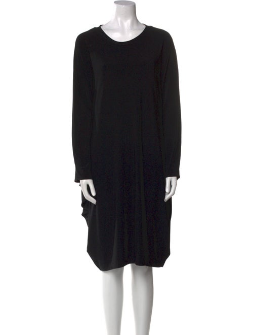 Norma Kamali Scoop Neck Knee-Length Dress