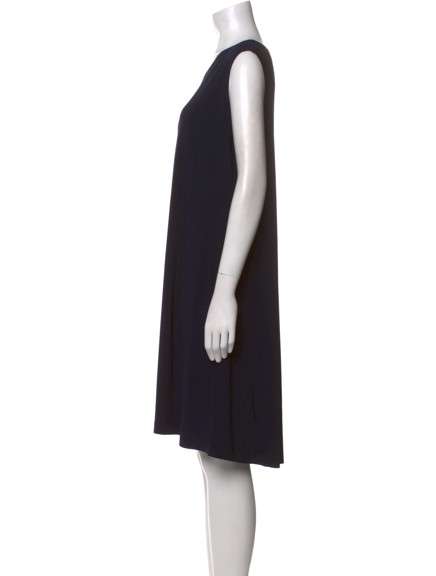 Norma Kamali Scoop Neck Midi Length Dress