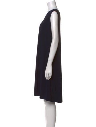 Norma Kamali Scoop Neck Midi Length Dress