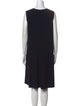 Norma Kamali Scoop Neck Midi Length Dress