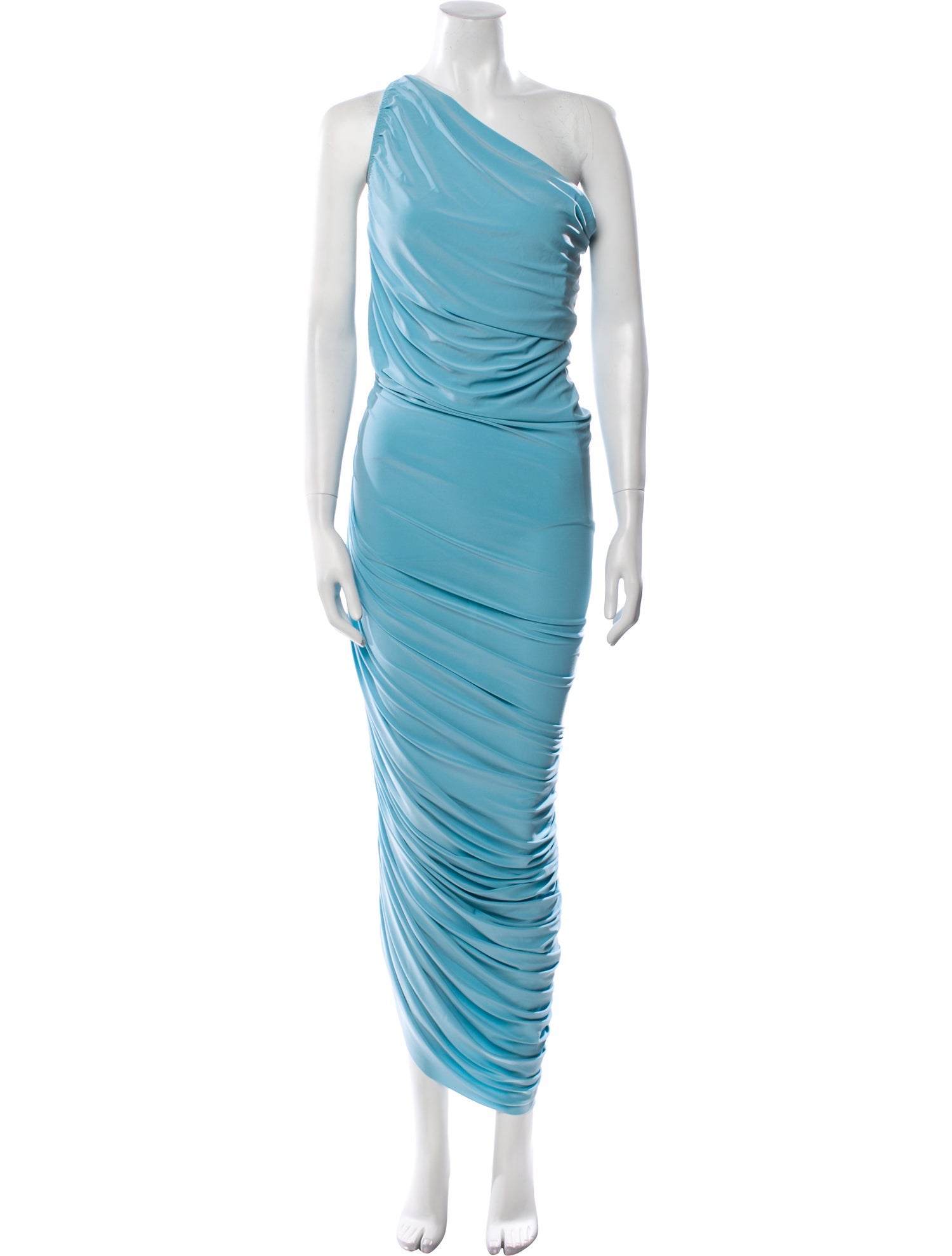 Norma Kamali One-Shoulder Midi Length Dress