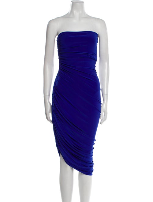 Norma Kamali Strapless Midi Length Dress