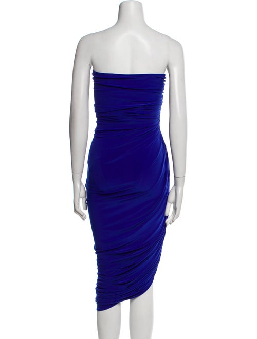 Norma Kamali Strapless Midi Length Dress