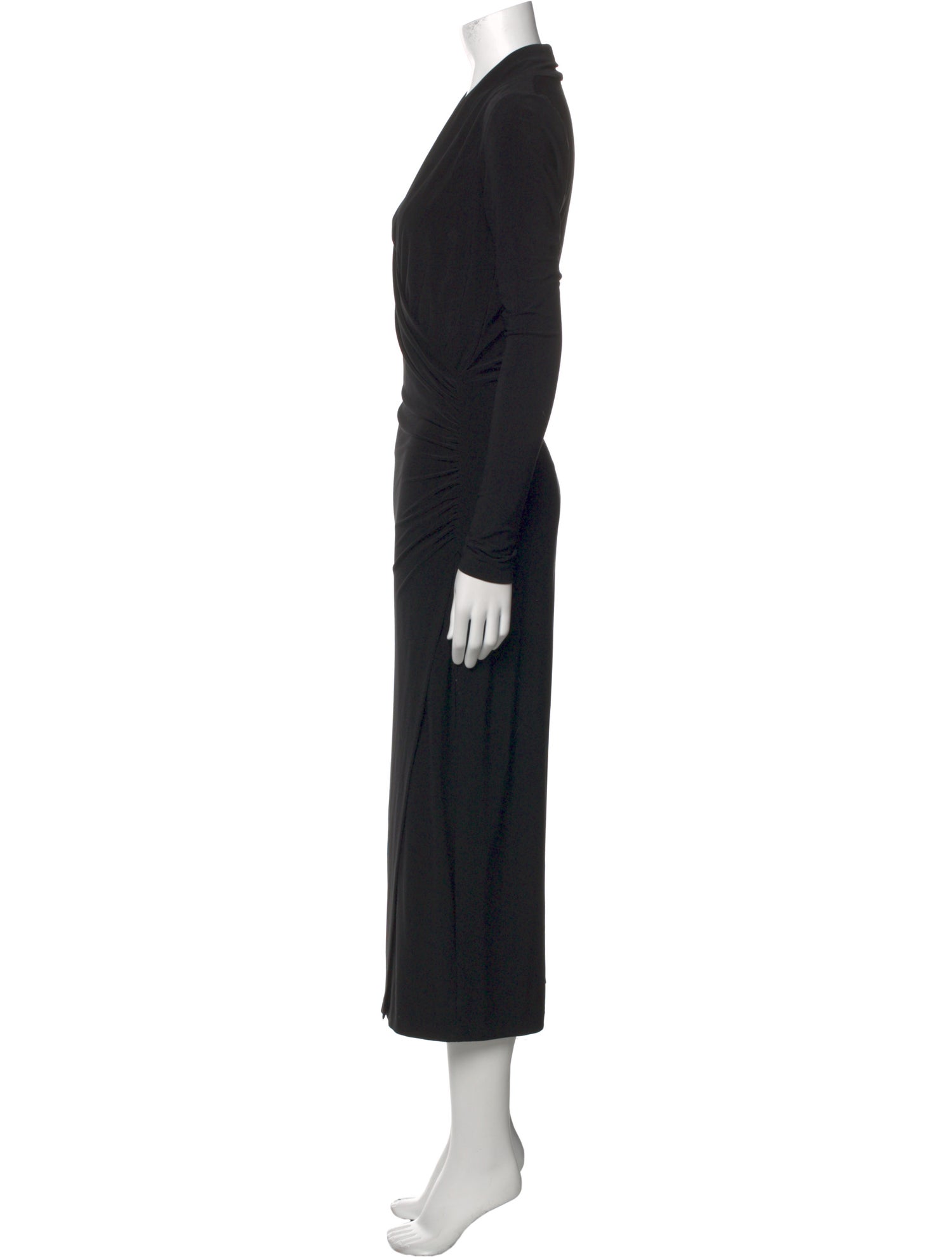 Norma Kamali V-Neck Long Dress