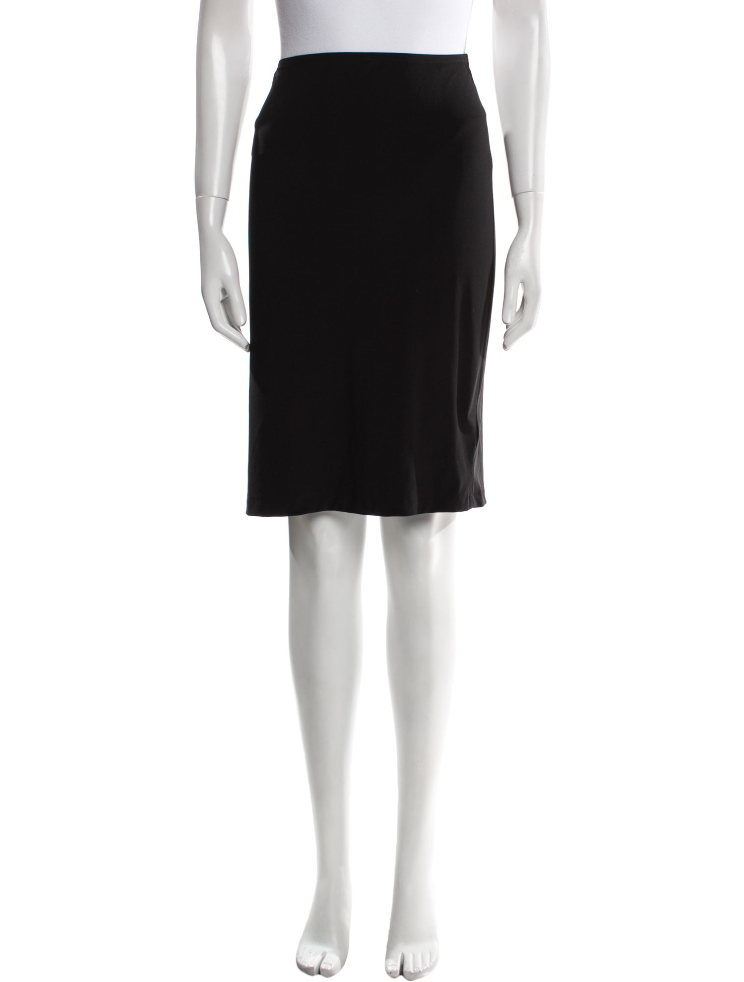 Norma Kamali Raw-Edge Trim Knee-Length Skirt