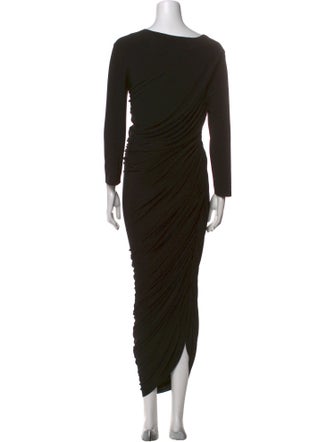 Norma Kamali Scoop Neck Long Dress