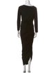 Norma Kamali Scoop Neck Long Dress