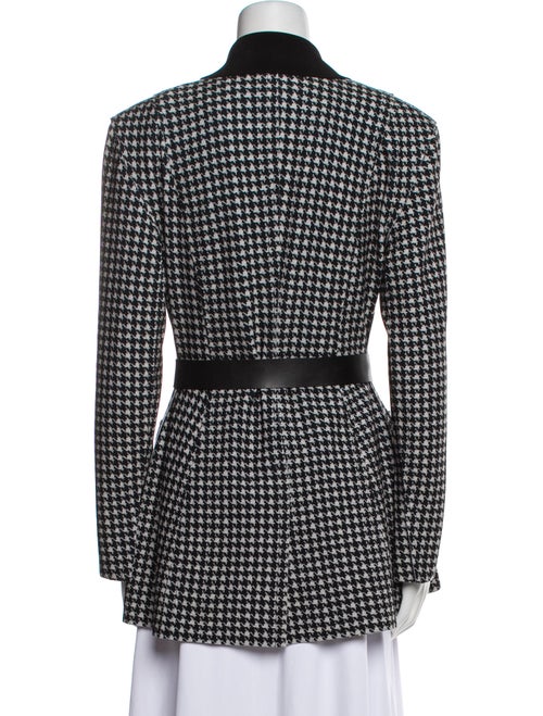 Norma Kamali Houndstooth Print Blazer