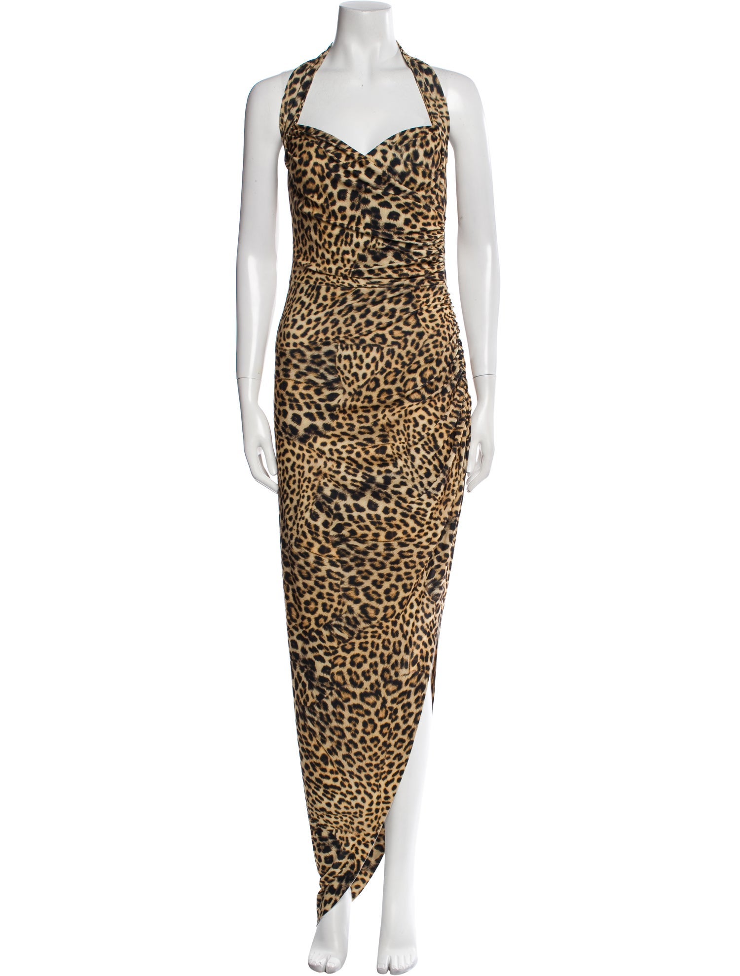 Norma Kamali Animal Print Long Dress