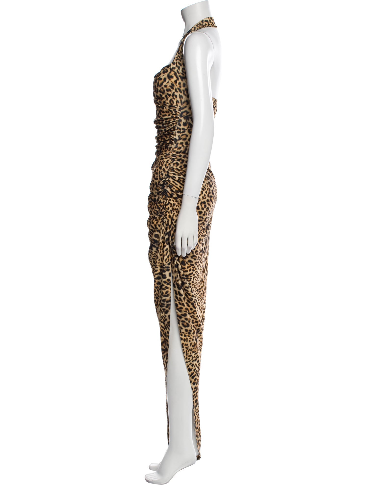 Norma Kamali Animal Print Long Dress