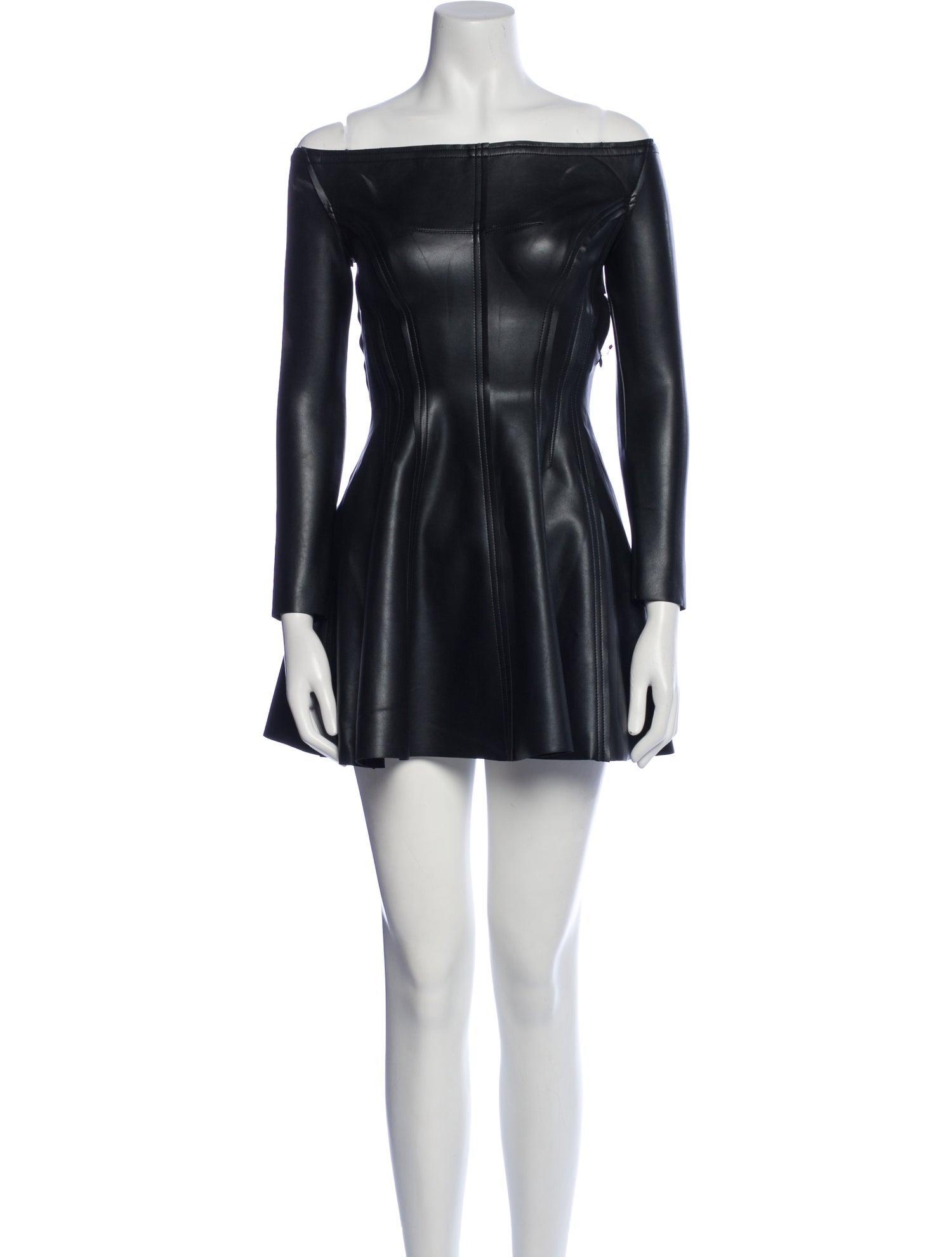 Norma Kamali Off-The-Shoulder Mini Dress